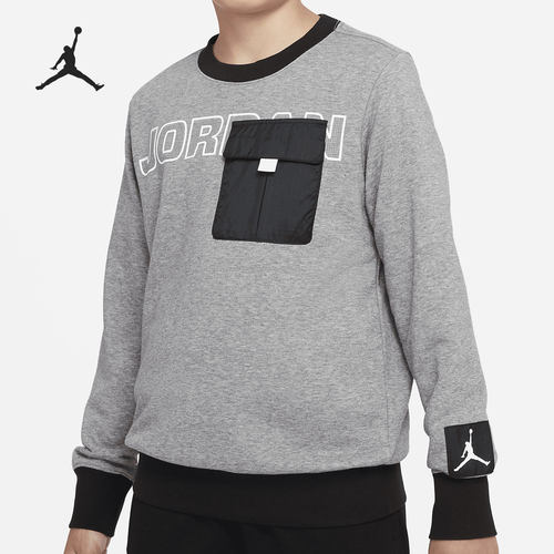 Nike/耐克正品夏季新款大童男休闲运动圆领长袖 DO3653-091