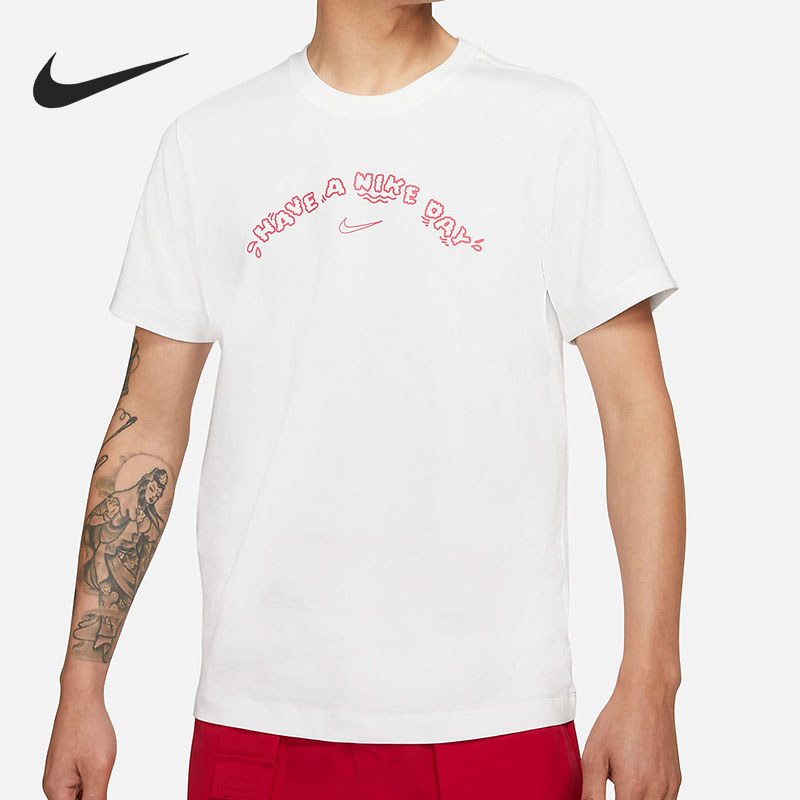 耐克男子透气圆领休闲运动t恤