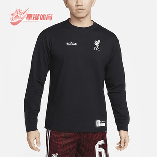 耐克正品 T恤FD4025 春季 男子休闲运动印花长袖 010 新款 Nike