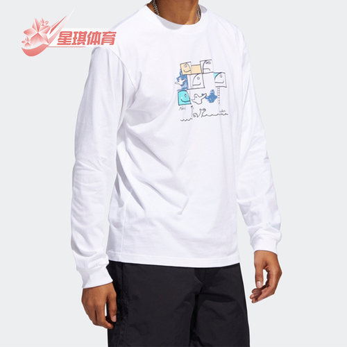 阿迪达斯三叶草男女运动长袖T恤