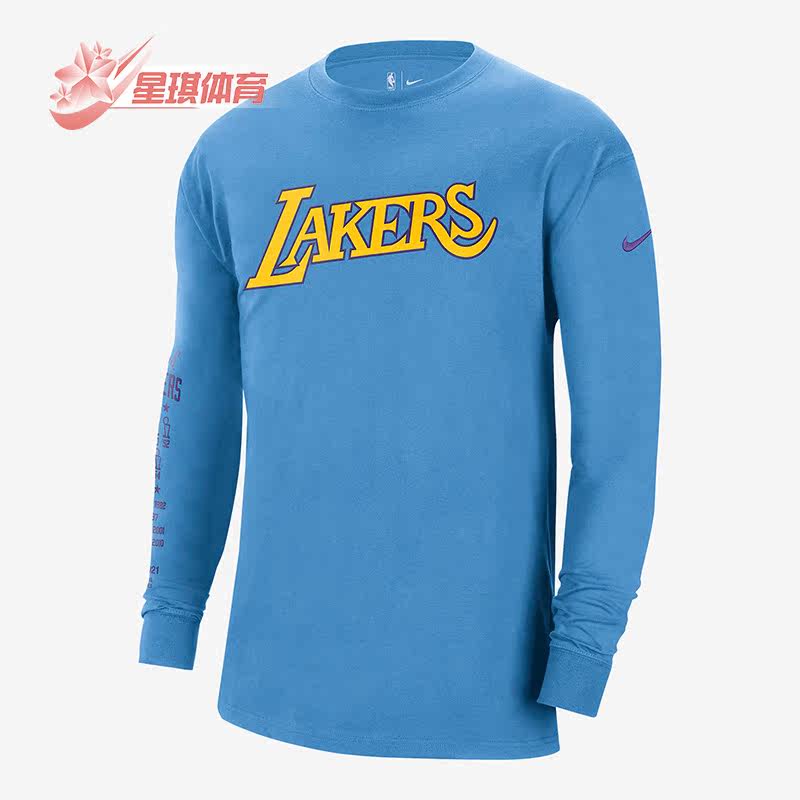 Nike/耐克正品洛杉矶湖人队男子篮球运动休闲圆领卫衣 DA7315-462
