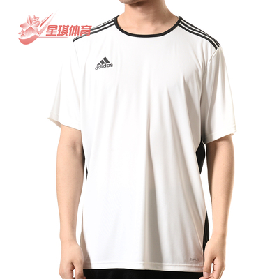 Adidas夏季男子圆领透气跑步T恤