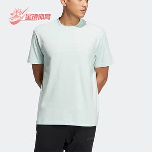 neo男子圆领运动休闲短袖 Adidas 阿迪达斯正品 夏季 HS6814 T恤