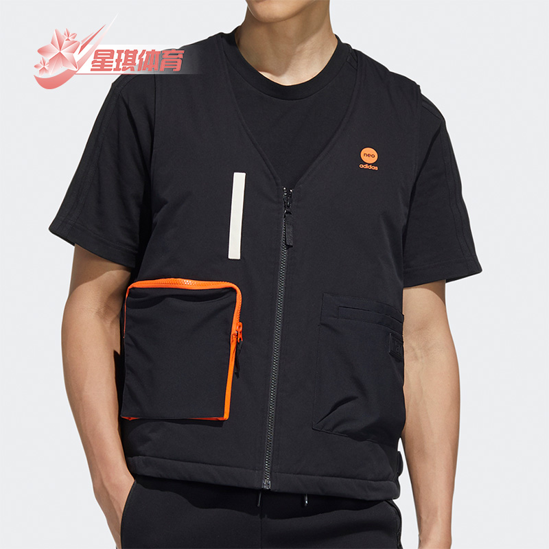 阿迪达斯男子工装运动棉马甲
