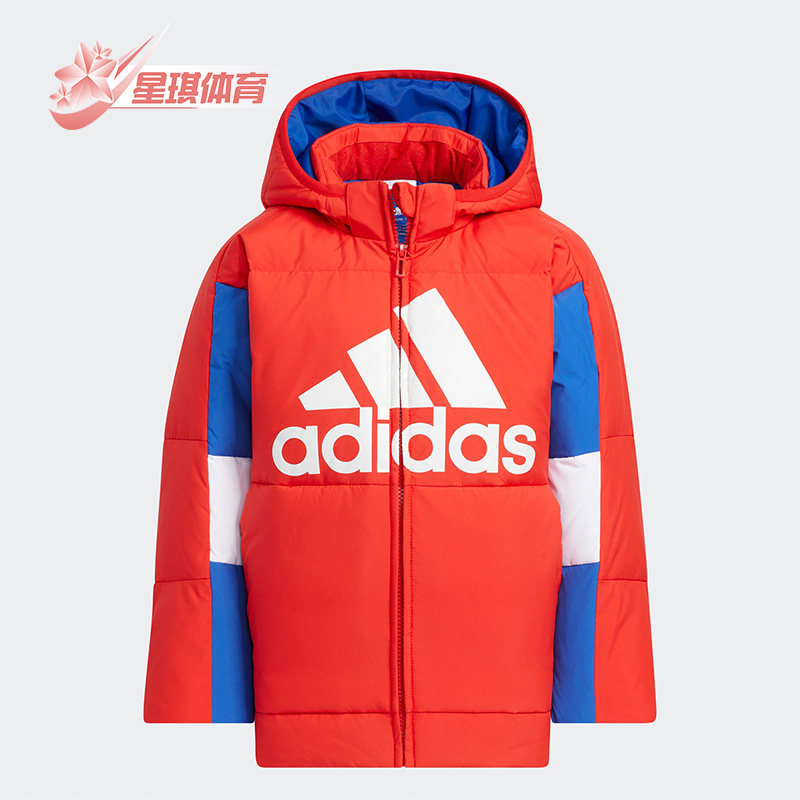 阿迪达斯小童时尚运动休闲羽绒服