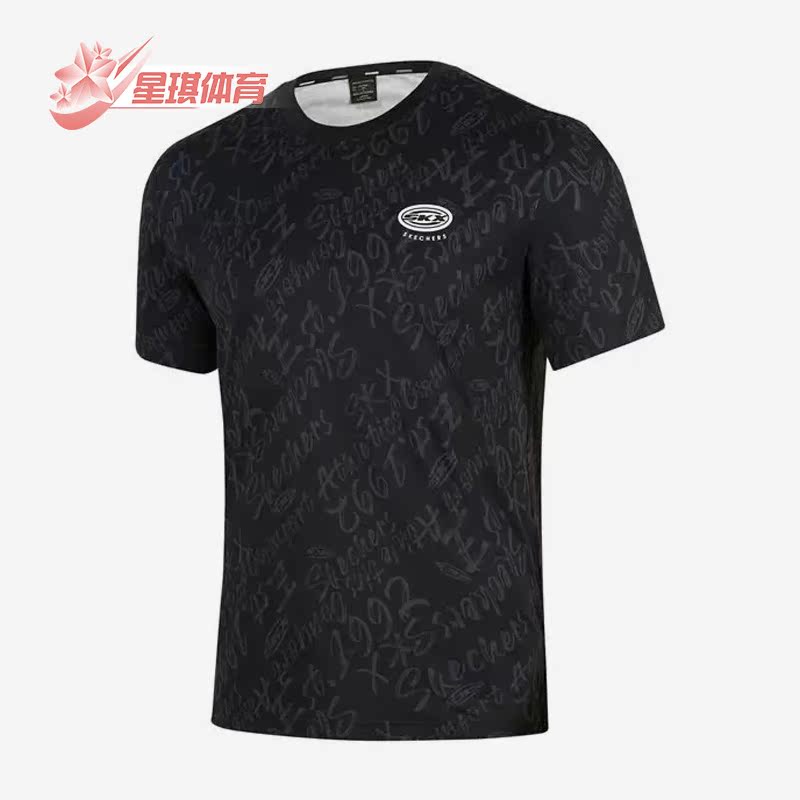 斯凯奇正品男子运动短袖T恤