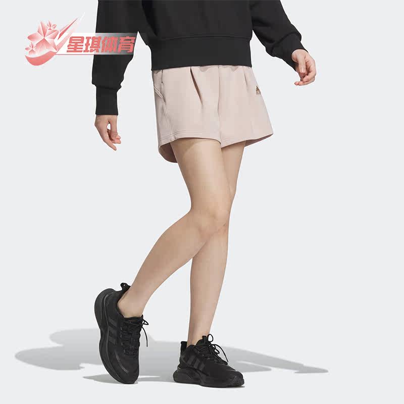 女子运动休闲短裤阿迪达斯正品
