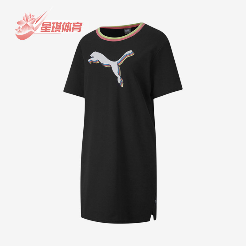 Puma/彪马正品夏季女子运动长款透气圆领简约连衣裙585049-01