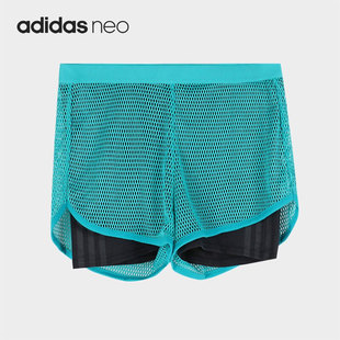 女子运动透气短裤 Adidas DW7730 新款 夏季 阿迪达斯正品 Neo