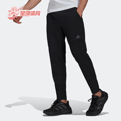 阿迪达斯男子透气运动健身长裤