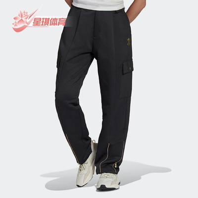 阿迪休闲三叶草女子潮流工装长裤