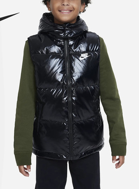 Nike/耐克正品冬季大童运动休闲保暖羽绒马甲DZ9728-010