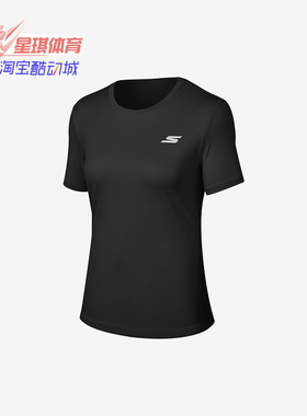Skechers/斯凯奇正品新款女子跑步运动舒适短袖T恤 P221W054