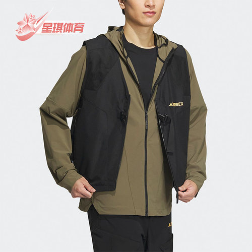 男子户外运动马甲阿迪达斯正品