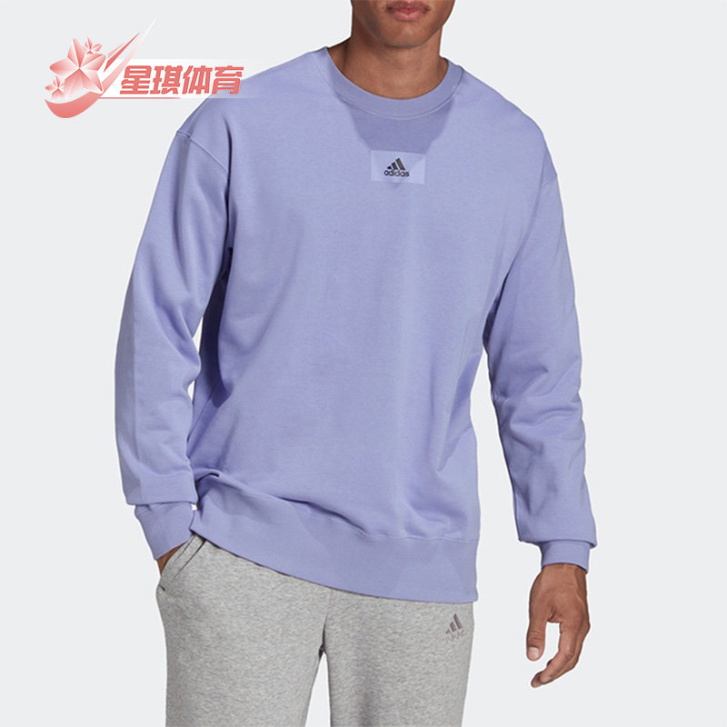 Adidas/阿迪达斯正品春季新款运动套头休闲圆领男子卫衣 HE4347