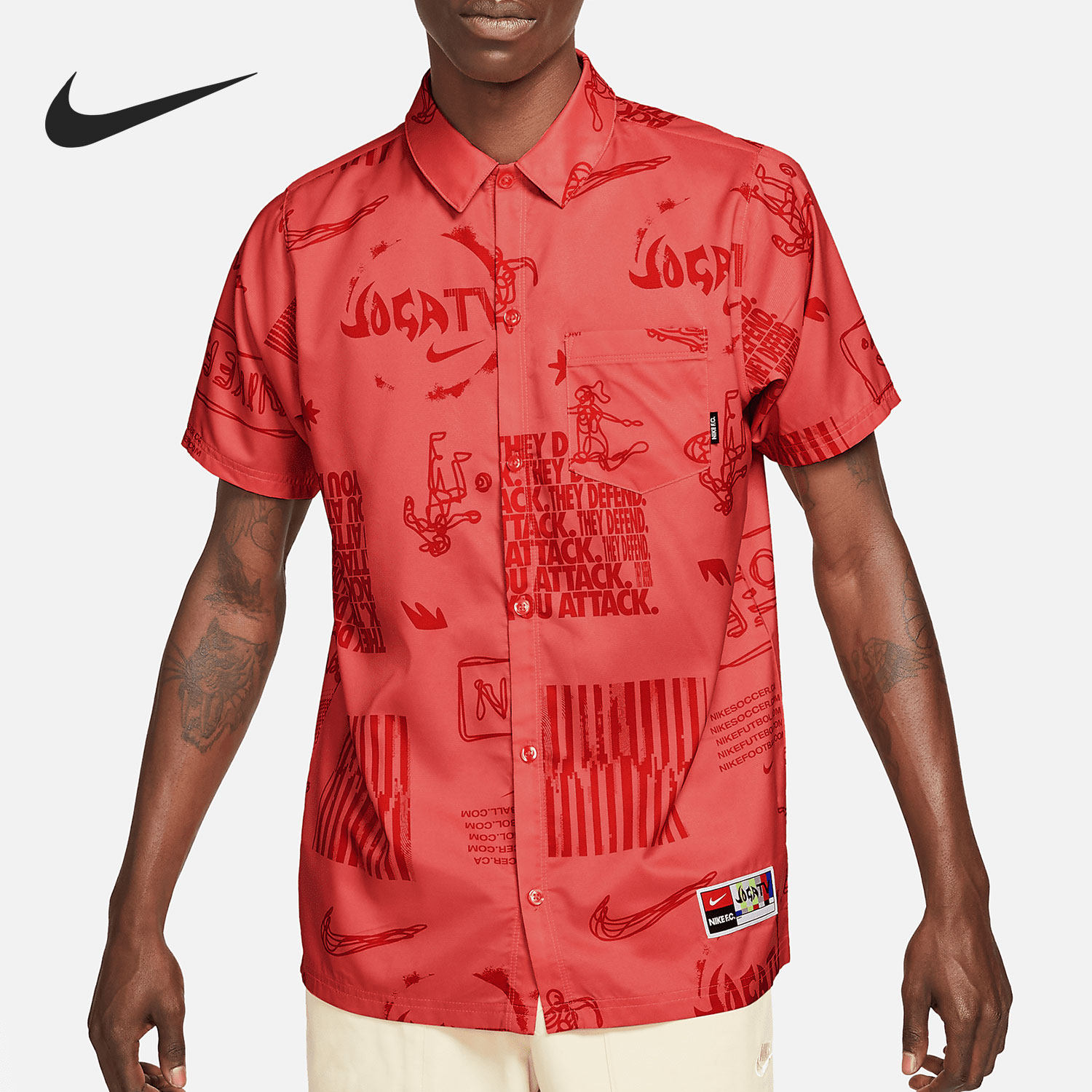 nike耐克2021年夏季足球polo衫