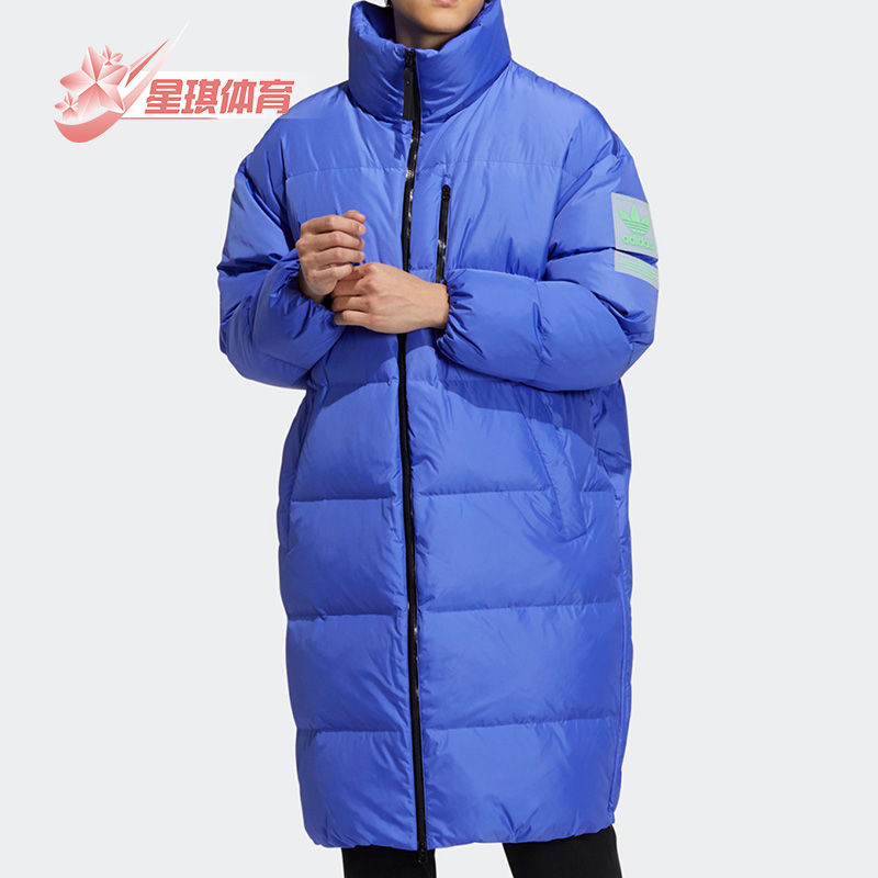 阿迪达斯男子长款运动羽绒服