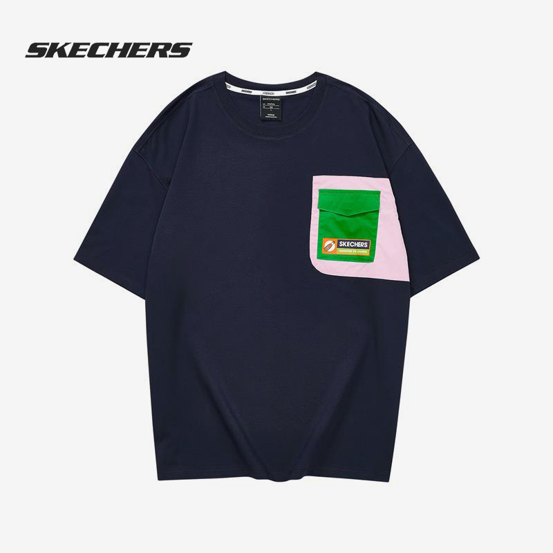 斯凯奇男子运动休闲短袖