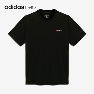 男女休闲短袖 Adidas T恤H65034 新款 夏季 阿迪达斯正品 NEO