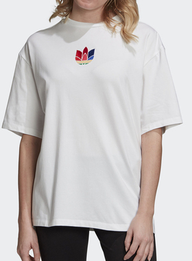Adidas/阿迪达斯正品 夏季新款女子运动休闲短袖T恤 GD2235