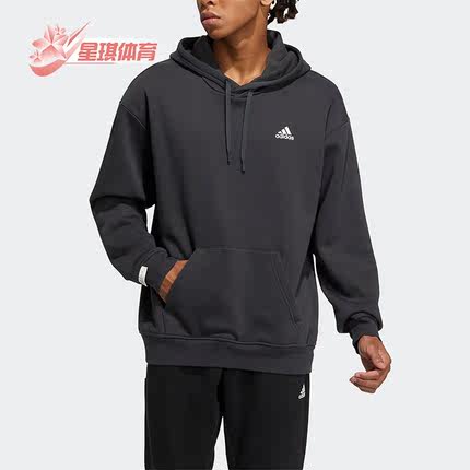 Adidas/阿迪达斯正品秋季男女加绒休闲长袖卫衣套头衫IB2731