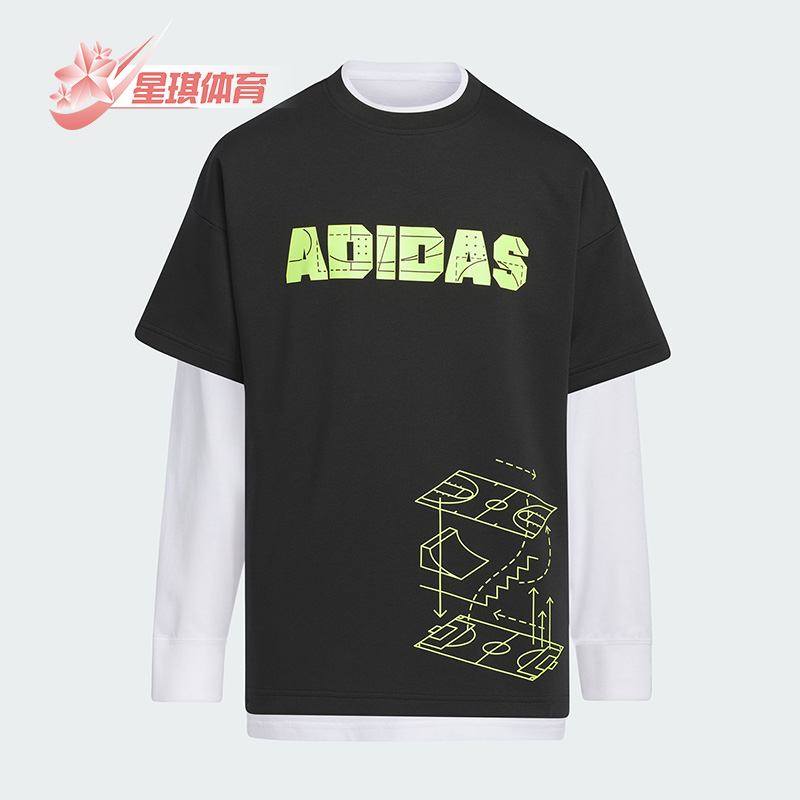 阿迪达斯儿童休闲长袖T恤