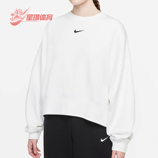 潮流運(yùn)動(dòng)簡(jiǎn)約圓領(lǐng)套頭衛(wèi)衣 Nike 休閑女子時(shí)尚 DJ7666 耐克正品 100