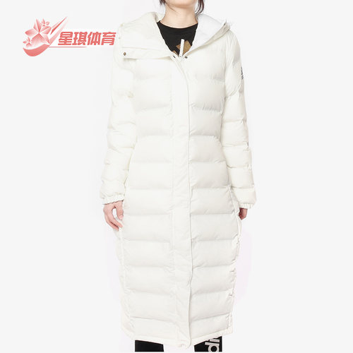 阿迪达斯女子户外长款运动棉服