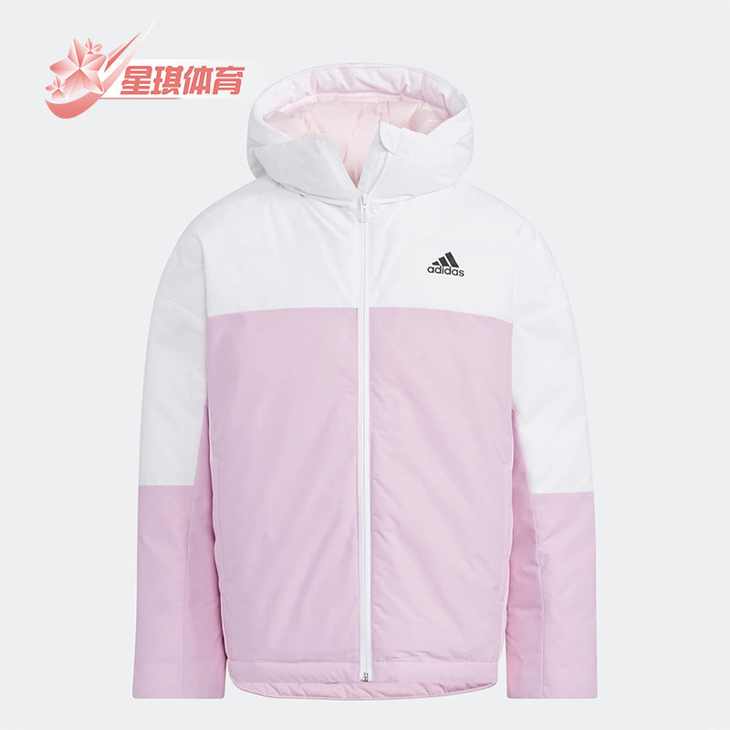 阿迪达斯儿童运动连帽羽绒服