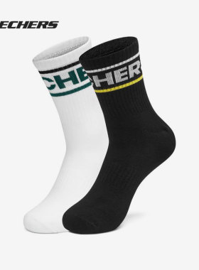 Skechers/斯凯奇正品休闲男女时尚潮流运动袜两双装 L421U103