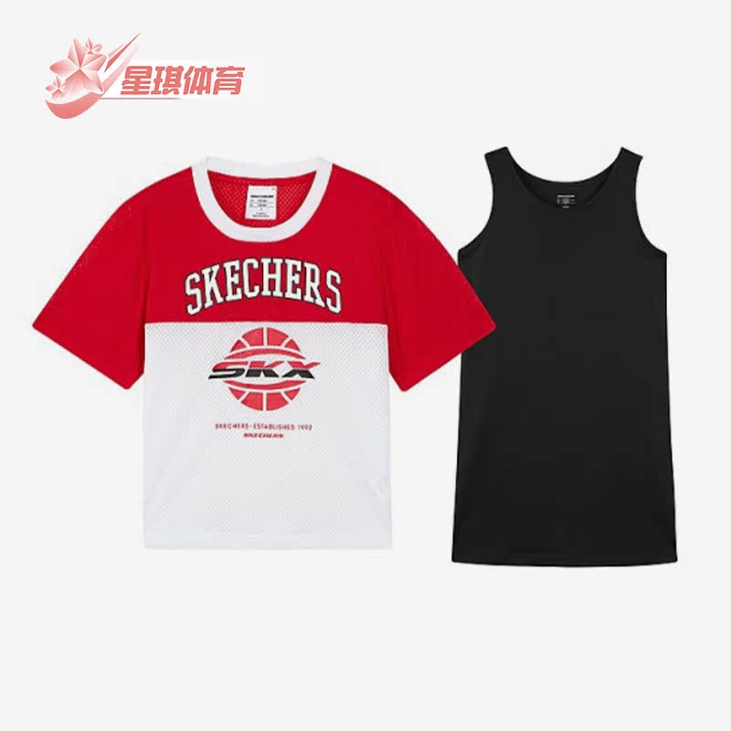 女童针织连衣裙套装斯凯奇正品