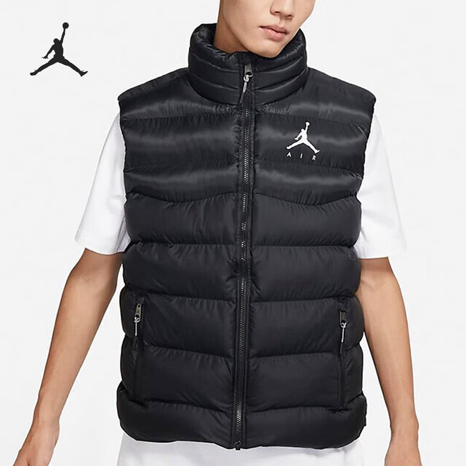 Nike/耐克正品Air Jordan男子休闲保暖运动棉马甲CN4268-015