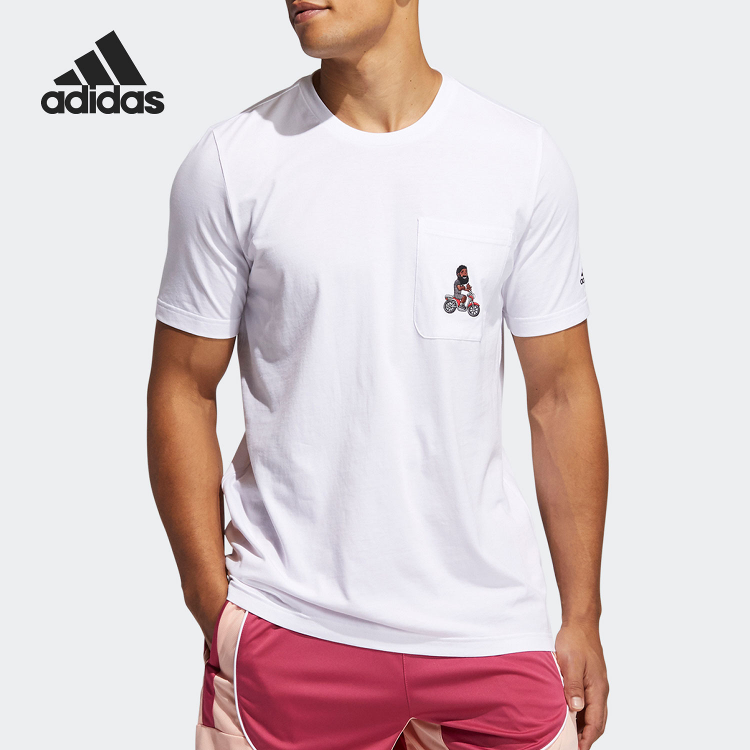 Adidas/阿迪达斯正品夏季新款口袋男子短袖运动T恤 GP3427