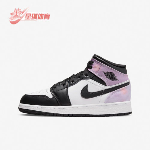 Nike/耐克正品Air Jordan AJ1 MID男女大童运动休闲鞋 DM6216-001