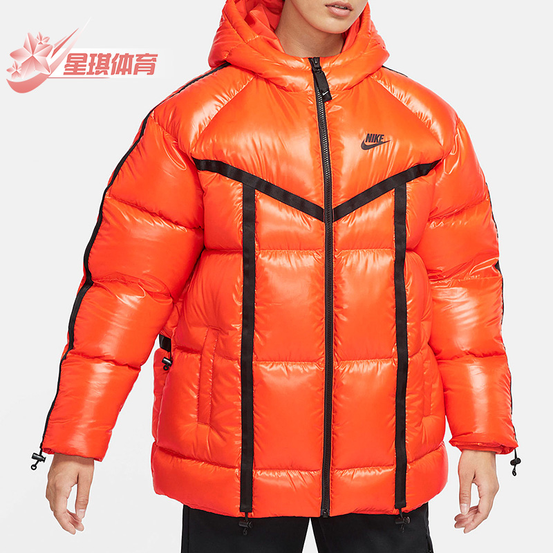 耐克冬女子时尚连帽保暖羽绒服
