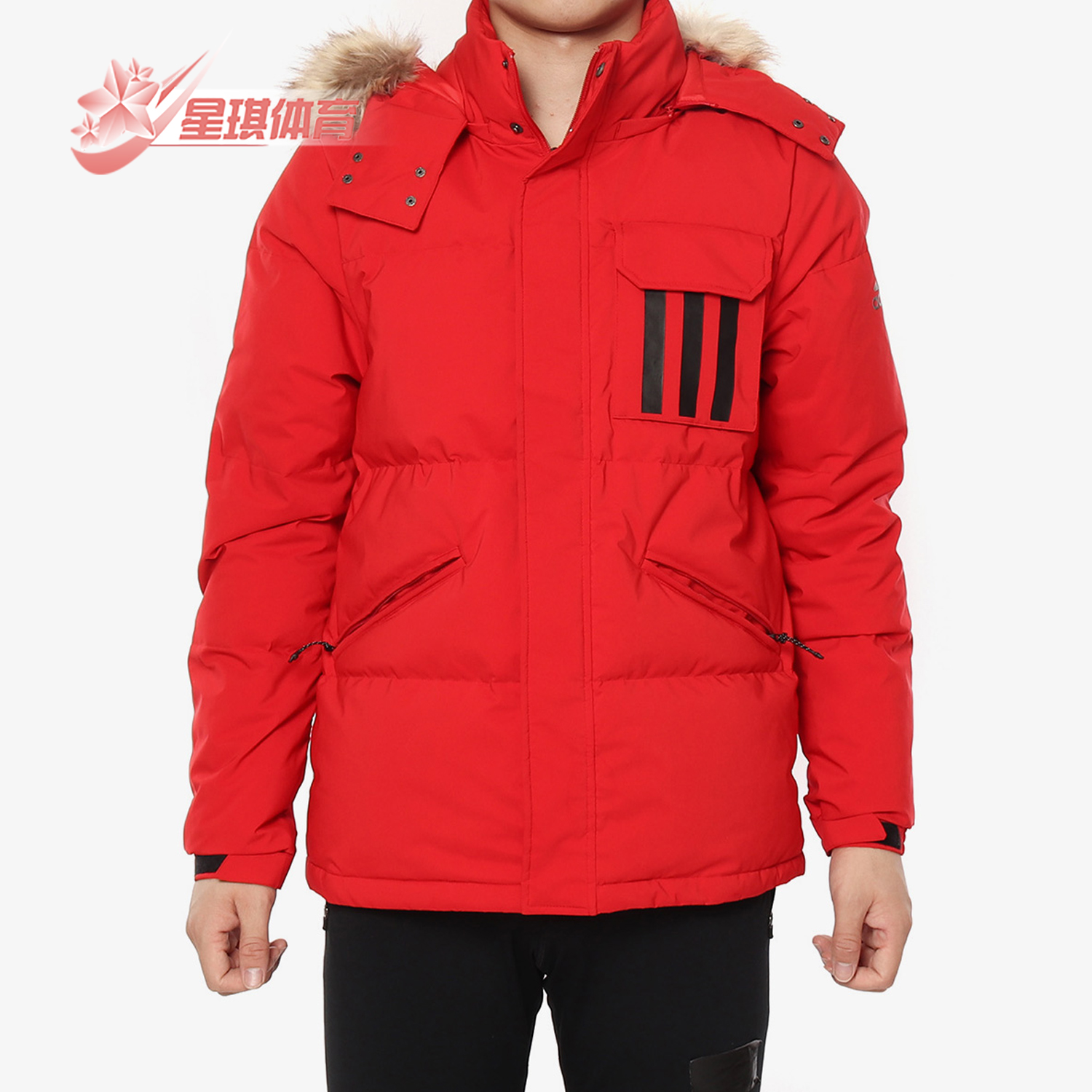 阿迪达斯男子户外运动羽绒服