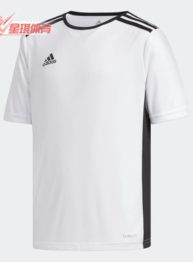 Adidas/阿迪达斯正品男大童ENTRADA 18 JSYY运动短袖T恤 CF1044