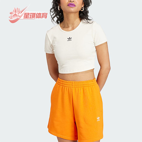 阿迪达斯女士时尚修身短袖T恤