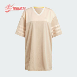Adidas 三叶草女士篮球风运动宽松连衣裙IT7303 阿迪达斯正品