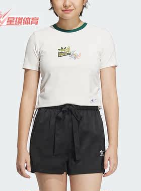 圆领T恤阿迪达斯正品女子小飞象