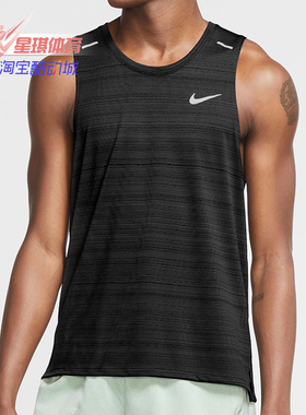 Nike/耐克正品夏季男子圆领黑色无袖运动休闲T恤CU5983-100