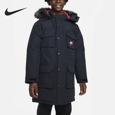 耐克大童休闲保暖运动羽绒服