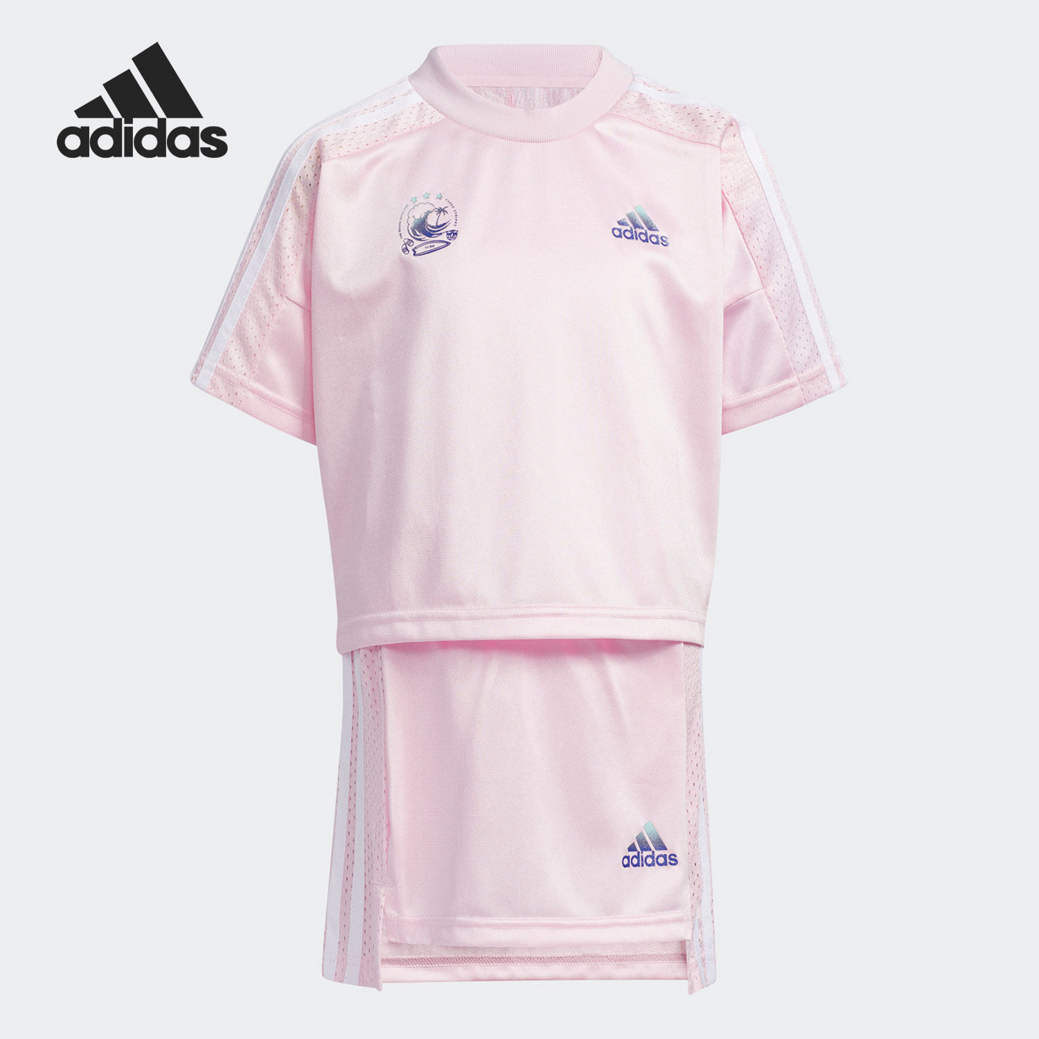 Adidas/阿迪达斯正品新款女童夏季裙子透气运动套装 GP0426