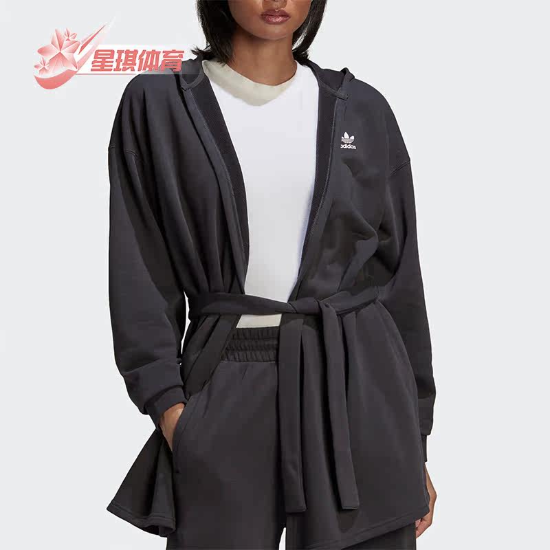 Adidas/阿迪达斯正品三叶草女子休闲时尚开衫外套连衣裙 HU1636,运动服/休闲服装,运动茄克/外套,淘宝优惠券,粉丝福利购,淘宝优惠卷