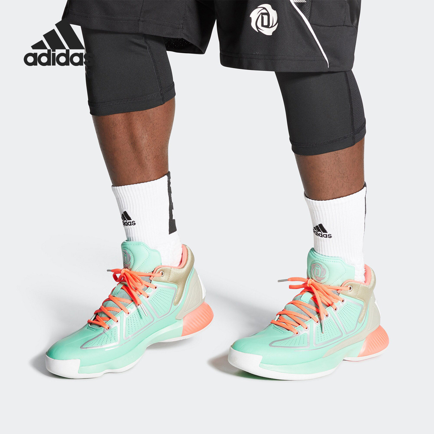 Adidas/阿迪达斯正品D Rose 10 男子运动耐磨透气篮球鞋 FU7003