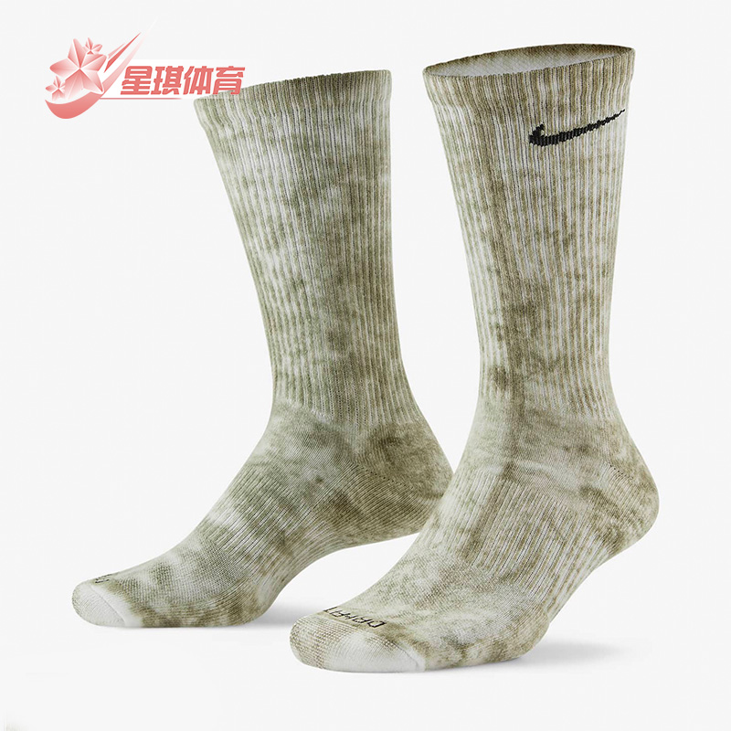 耐克男女扎染高筒运动袜