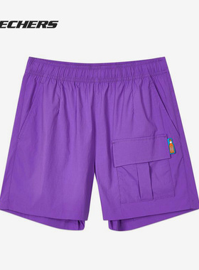 Skechers/斯凯奇正品夏季新款女子时尚休闲运动短裤 L221W122