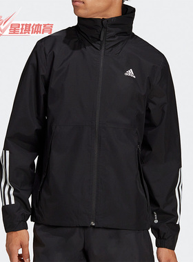 Adidas阿迪达斯正品春季新款户外运动休闲男子连帽外套H65773