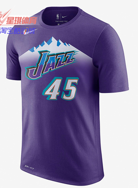 Nike/耐克正品犹他爵士队 NIKE DRI-FIT  男子短袖T恤AT2412