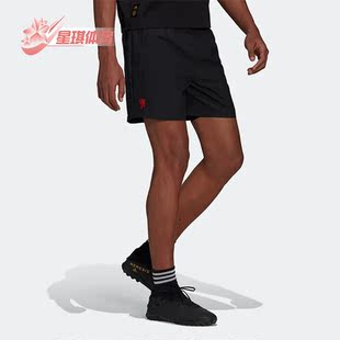 男子曼联运动足球短裤 Adidas H56688 SHO 阿迪达斯正品 MUFC